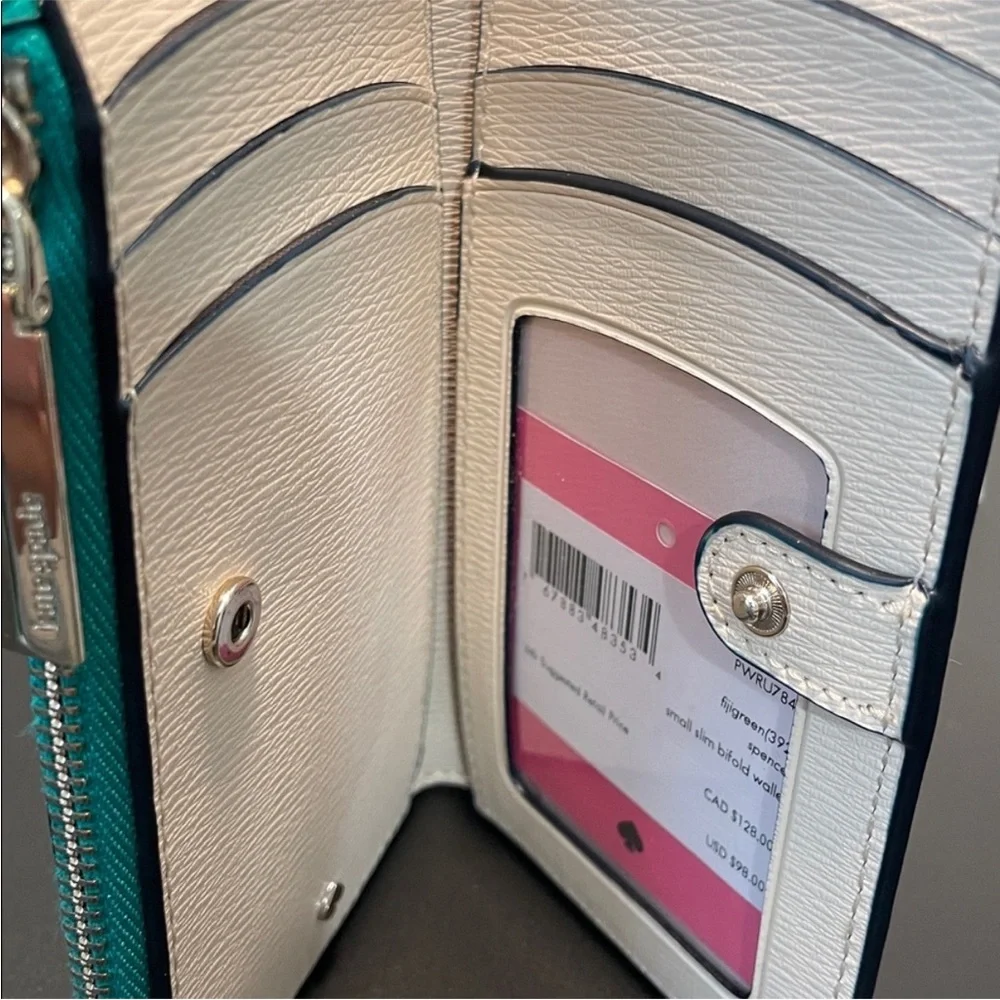 EUC Kate Spade Spencer leather wallet on a chain set - Picture 3 of 6